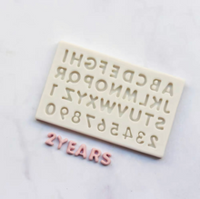 Load image into Gallery viewer, Mini Alphabet Number Silicone Mould cupcakes