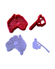 Load image into Gallery viewer, Always was cookie cutter stamp Australia map NAIDOC week Aboriginal people Didgeridoo