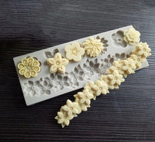 Load image into Gallery viewer, Continuous Daisy cherry Silicone Mould border Cake Fondant Sugarcraft Soap