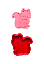 Load image into Gallery viewer, Woodland theme animals cutter debosser Rabbit bear fox raccoon squirrel