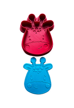 Load image into Gallery viewer, Safari Animals Head Cookie Cutter Stamp Lion Monkey Giraffe Hippopotamus Elephant