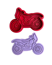 Load image into Gallery viewer, Motorbike Cookie Cutter Stamp glove Classic Race Dirt bike MotoGP Sport Bike trophy Cruiser Off-Road