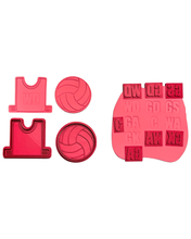 Load image into Gallery viewer, Netball bibs cookie cutter Sport Top Jersey position