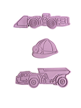 Load image into Gallery viewer, Underground mining cookie cutter embosser Underground loader construction truck miners helmet