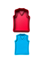 Load image into Gallery viewer, AFL footy cookie cutter oval ball sport ground Top clothes Personalised name