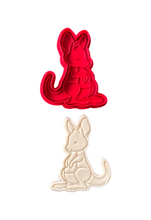 Load image into Gallery viewer, Australian Animals Cookie Cutter Stamp Koala Crocodile Kangaroo Platypus Wombats Emu Tasmanian Devil Cockatoos