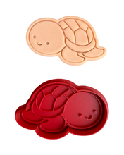 Load image into Gallery viewer, Sea Creatures  Cookie Cutter Stamp Sea Horse Shark Octopus Clam Starfish Crab Shell Whale Turtle Urchin