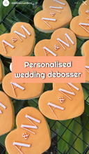 Load image into Gallery viewer, Custom initial cookie debosser Wedding Engagement