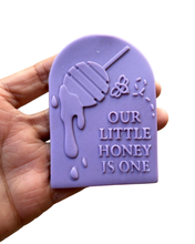 Load image into Gallery viewer, 1st Birthday Honey theme Cookie Cutter Stamp fun to bee one