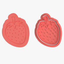 Load image into Gallery viewer, Strawberry Cookie Cutter Stamp