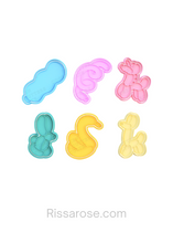Load image into Gallery viewer, Different Balloon Design Cookie Cutter Stamp birthday cookie