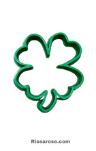 Load image into Gallery viewer, St. Patrick's Day Theme Cookie Cutter Stamp Clover Leaf Gnome
