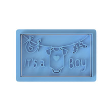 Load image into Gallery viewer, Gender Reveal Babies Cookie Cutter Stamp Boy Girl baby shower