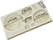 Load image into Gallery viewer, assorted rosette ruffle xl silicone moulds- wedding floral cakes - flower silicone mould
