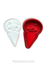 Load image into Gallery viewer, Christmas Pizza Cookie Cutter Stamp Ice Cream Gingerbread House Penguin Snowman Elf Gingerbread Man Mrs. Santa Santa Claus