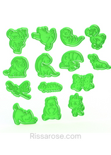 Load image into Gallery viewer, Animals Cookie Cutter Stamp Koala Frog Beaver Parrot Lion Dinosaur Toucan Dog Dragonfly Caterpillar Butterfly Cat Bear Unicorn
