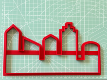 Load image into Gallery viewer, skyline cookie cutter high-rise buildings city cake fondant cutter