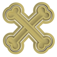 Load image into Gallery viewer, Halloween Cookie Fondant Cutter Stamp Skull Pumpkin Grave eyeball Mummy Candy Ghost Flask Cauldion