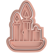 Load image into Gallery viewer, Halloween Cookie Fondant Cutter Stamp Skull Pumpkin Grave eyeball Mummy Candy Ghost Flask Cauldion