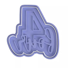 Load image into Gallery viewer, birthday anniversary number cookie cutter letter combined embosser debosser 1-10 4 / embosser