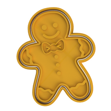 Load image into Gallery viewer, Christmas Cookie Cutter Stamp Fondant Embosser Santa Gingerbread Man Train Gift Bag Father Xmas