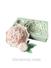 Load image into Gallery viewer, rose peony silicone moulds- wedding floral cakes cupakes cookies