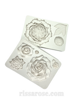 Load image into Gallery viewer, rose peony silicone moulds- wedding floral cakes cupakes cookies both