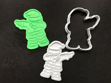 Load image into Gallery viewer, aussie christmas cookie cutters father xmas gingerbread man dab koala kookaburra kangaroo cookie stamp fondant embosser father xmas dab
