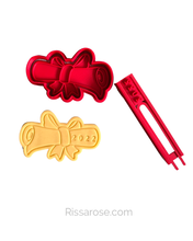 Load image into Gallery viewer, Graduation Cookie Cutter Stamp Scroll Hat Gown