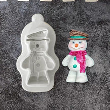 Load image into Gallery viewer, Christmas Characters Silicone Mould Cake Fondant Sugarcraft Soap Santa Snowman Reindeer Elf