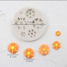 Load image into Gallery viewer, Little Flower Daisy Silicone Mould Cake Fondant Sugarcraft Soap