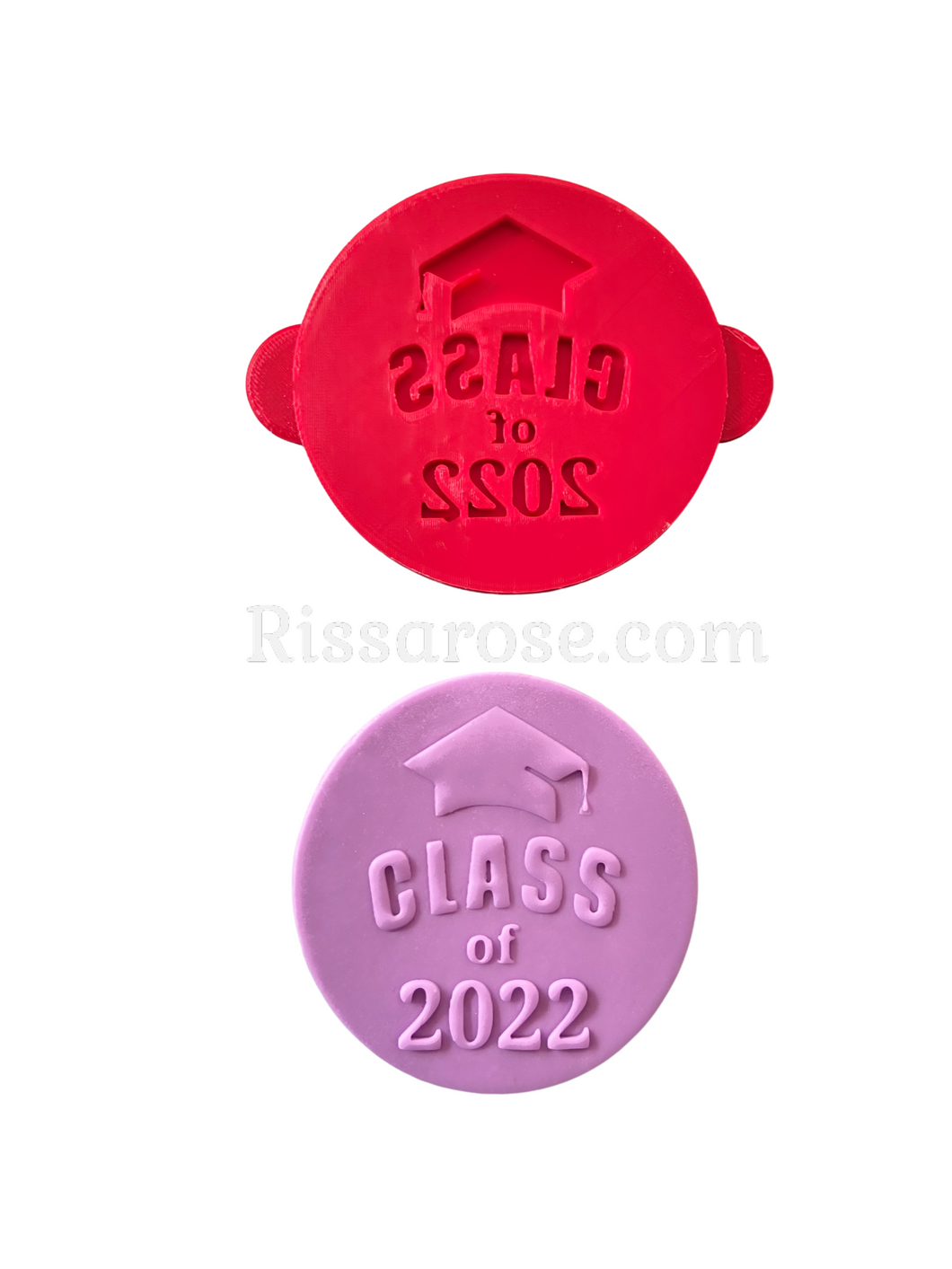 class of 2022 cookie debosser raised stamp class of 2022