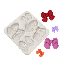 Load image into Gallery viewer, Bow Silicone Mould Cake Fondant Sugarcraft Soap Girl Theme