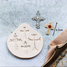 Load image into Gallery viewer, Cross Silicone Mould Cake Fondant Sugarcraft Soap Easter theme