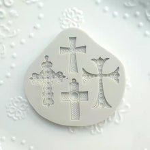 Load image into Gallery viewer, Cross Silicone Mould Cake Fondant Sugarcraft Soap Easter theme