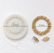 Load image into Gallery viewer, Rose Wreath Silicone Mould Cake Fondant Sugarcraft Soap Garden Theme