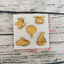 Load image into Gallery viewer, Airplane Boat Silicone Mould Cake Fondant Sugarcraft Soap Transportation Theme
