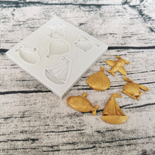 Load image into Gallery viewer, Airplane Boat Silicone Mould Cake Fondant Sugarcraft Soap Transportation Theme
