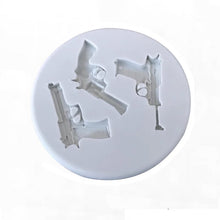 Load image into Gallery viewer, Guns Silicone Mould Cake Fondant Sugarcraft Soap Cowboy Theme