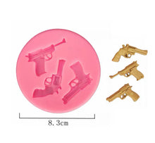 Load image into Gallery viewer, Guns Silicone Mould Cake Fondant Sugarcraft Soap Cowboy Theme