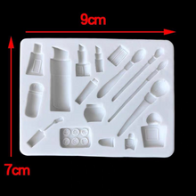 Load image into Gallery viewer, Make Up Silicone Mould Cake Fondant Sugarcraft Soap Beauty Theme