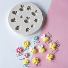 Load image into Gallery viewer, Bees Silicone Mould Cake Fondant Sugarcraft Soap Garden Theme