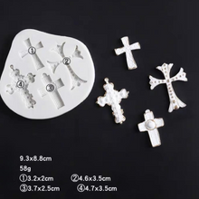 Load image into Gallery viewer, Cross Silicone Mould Cake Fondant Sugarcraft Soap Easter theme
