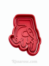 Load image into Gallery viewer, birthday number letter combined cutter and embosser 1-9 5