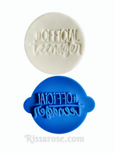 Load image into Gallery viewer, number 13 thirteen #official teenager cookie stamp 13th birthday embosser