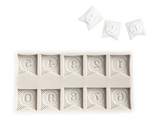 Load image into Gallery viewer, bunting flag banner alphabet number silicone mould number