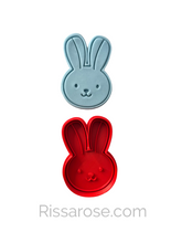 Load image into Gallery viewer, Woodland animal Cookie Cutter Stamp Deer Fox Raccoon Rabbit Safari Jungle