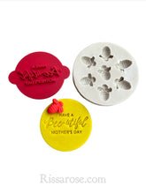 Load image into Gallery viewer, have a bee-utiful mother's day cookie stamp bee silicone mould