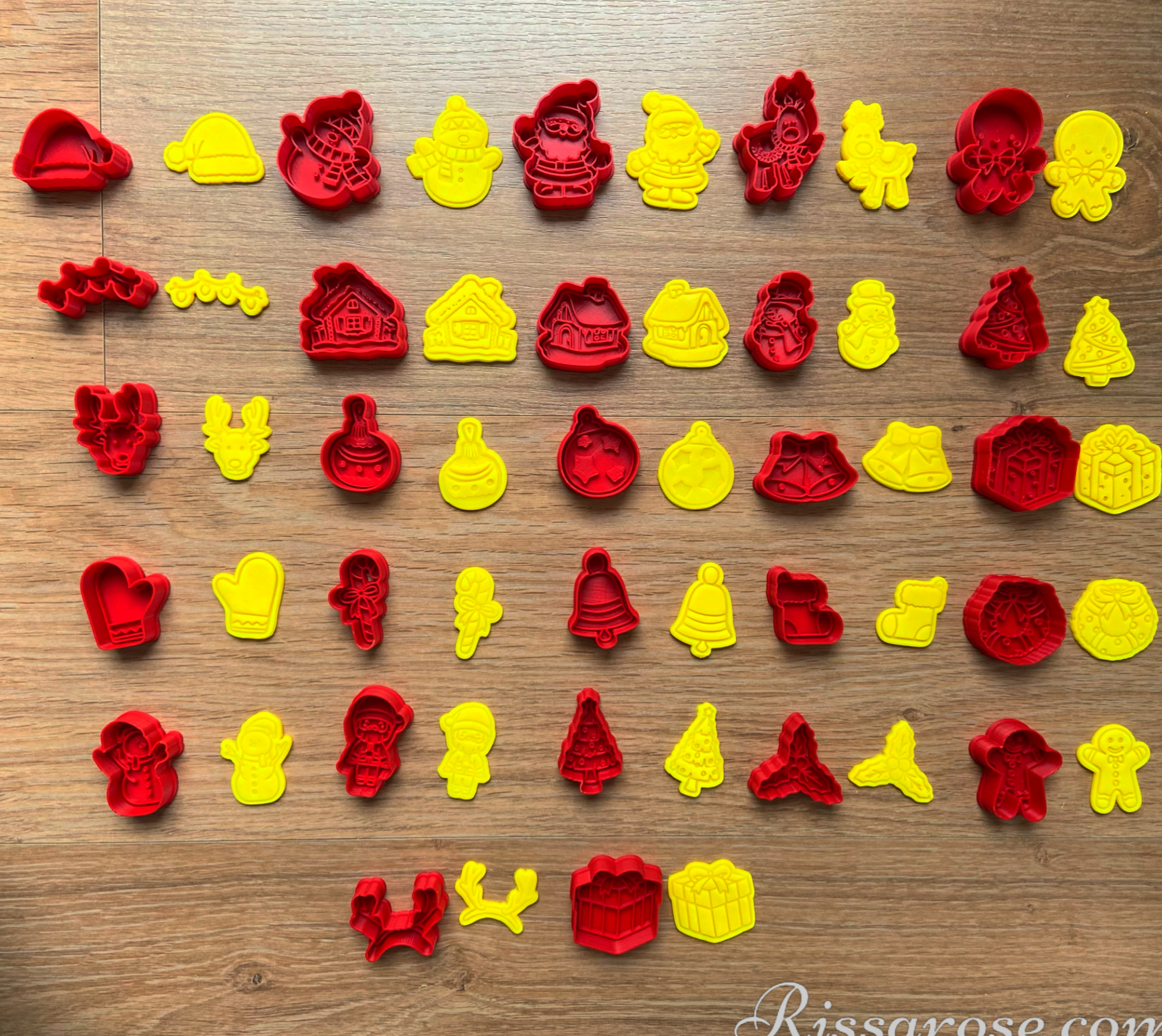 Miniature christmas cookie sales cutters