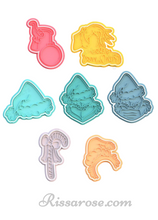 Load image into Gallery viewer, christmas grinch cookie cutters - covid mask grinch pinch merry xmas christmas